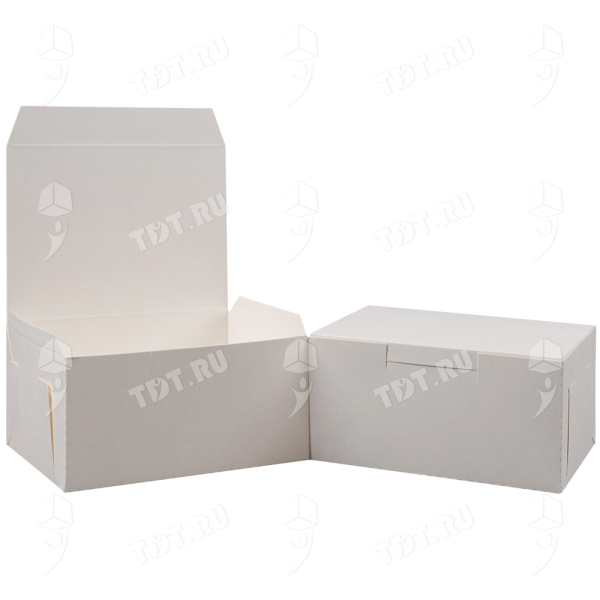 Коробка крафт кондитерская, беленая, 150*110*75 мм