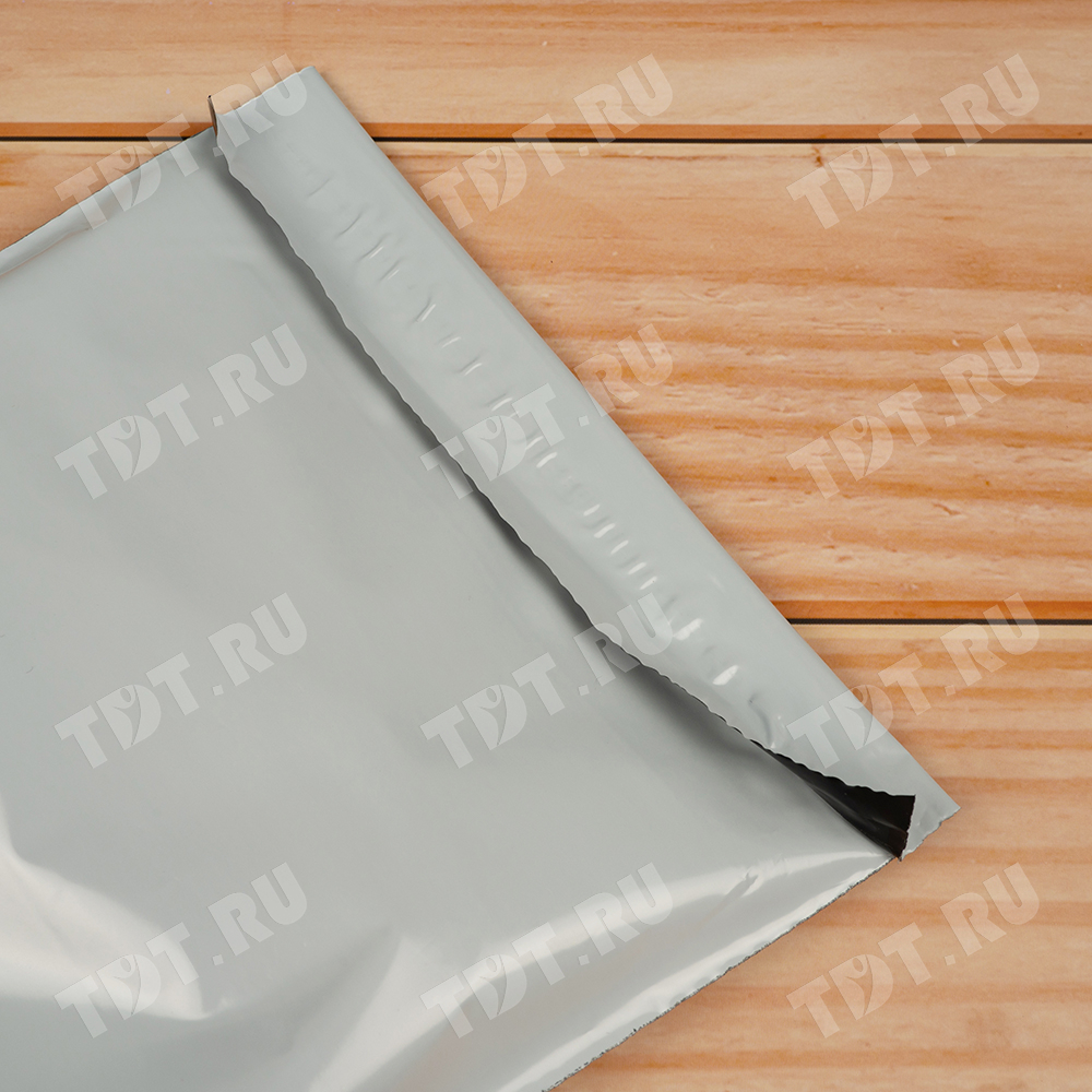 Курьер-пакет белый без печати, без кармана, 190*240+40 мм, 40 мкм, 1 шт.