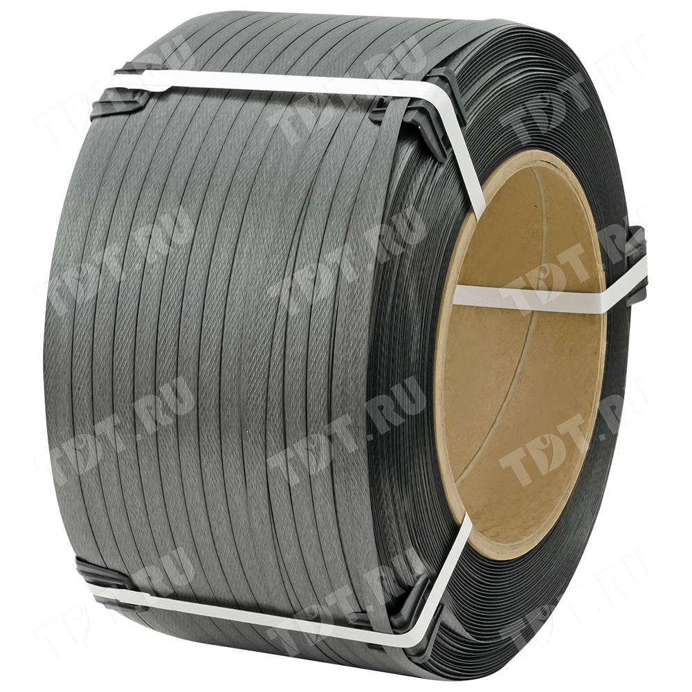 Стреппинг лента полипропиленовая (ПП), 12мм*0.6мм*3000м, серая