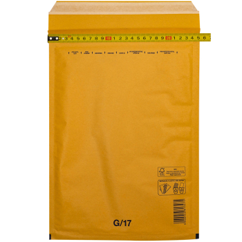 Бурый крафт пакет с прослойкой, 25*34 см, G-17-G (G/4)