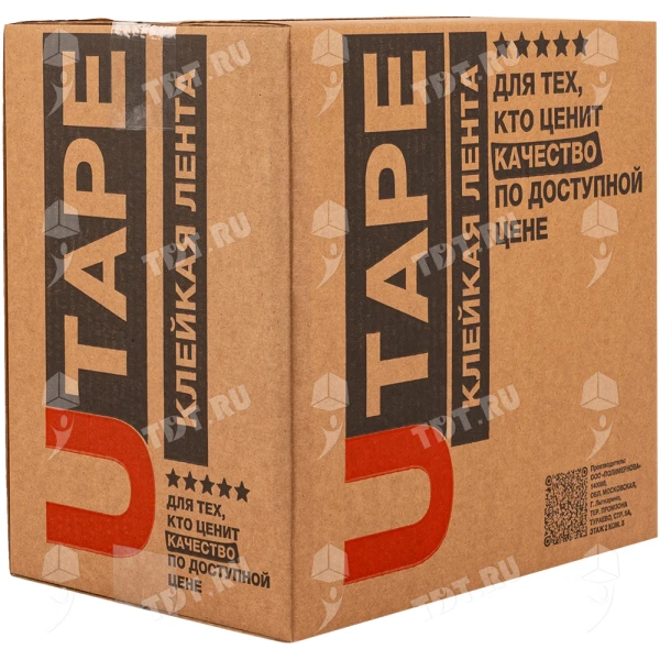 Клейкая лента прозрачная Utape, 48мм*66м*45мкм