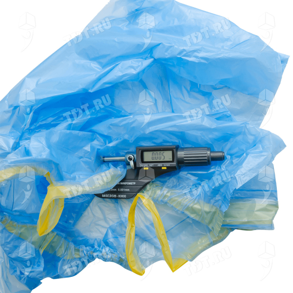 Мешки для мусора бытовые ПНД 60 литров с завязками, 60*70 см, 20 шт./рулон