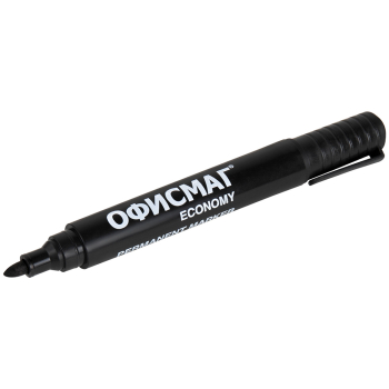 Маркер перманентный ОФИСМАГ «Economy», черный, 3 мм