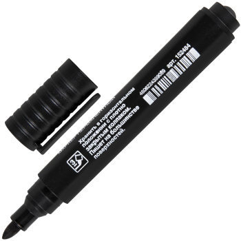 Маркер перманентный ОФИСМАГ «Economy», черный, 3 мм