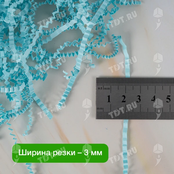 Бумажный наполнитель «Родниковая вода», цветная бумага, светло-голубой, 1 кг