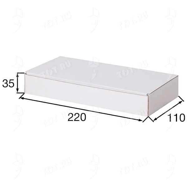 Короб КС-412 МГФ, белый, 220*110*35 мм