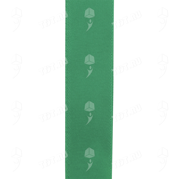 Атласная лента, зелёная, 25мм*30м