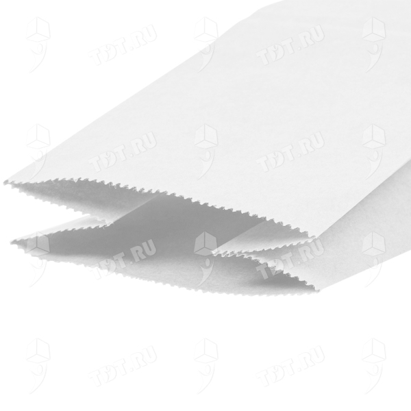 Белый бумажный пакет без ручек, 70 г/м², 10*7*19 см