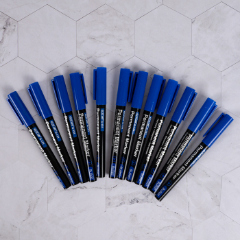 Маркер перманентный Gxin G-131, синий, 1-1.5 мм, 1 шт.