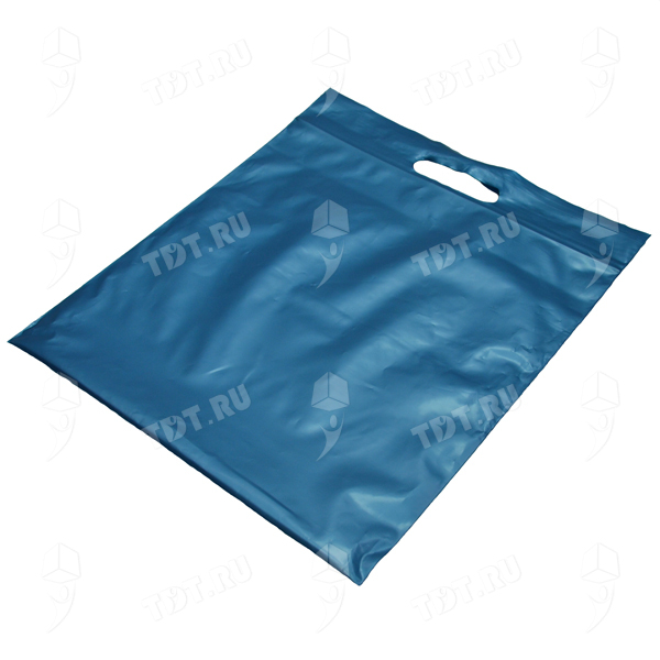 Пакеты Zip Lock с ручкой, синий металлик, 350*350 мм, 100 мкм, 10 шт.