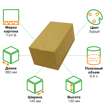 Короб К-112, 360*145*130 мм