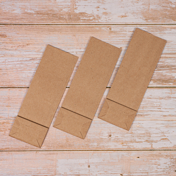 Крафт пакет без ручек, 70 г/м², 9*6.5*26.5 см