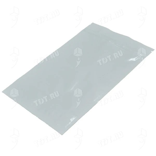 Фольгированный дой-пак с zip lock, белый, 13*16+3 см, 110 мкм (100 шт/уп)