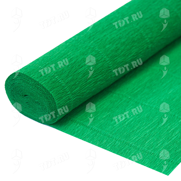 Гофрированная бумага, зелёная, 0.5*2.5 м