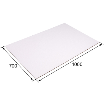 Лист микрогофрокартона T11, бело-бурый, 1000*700 мм